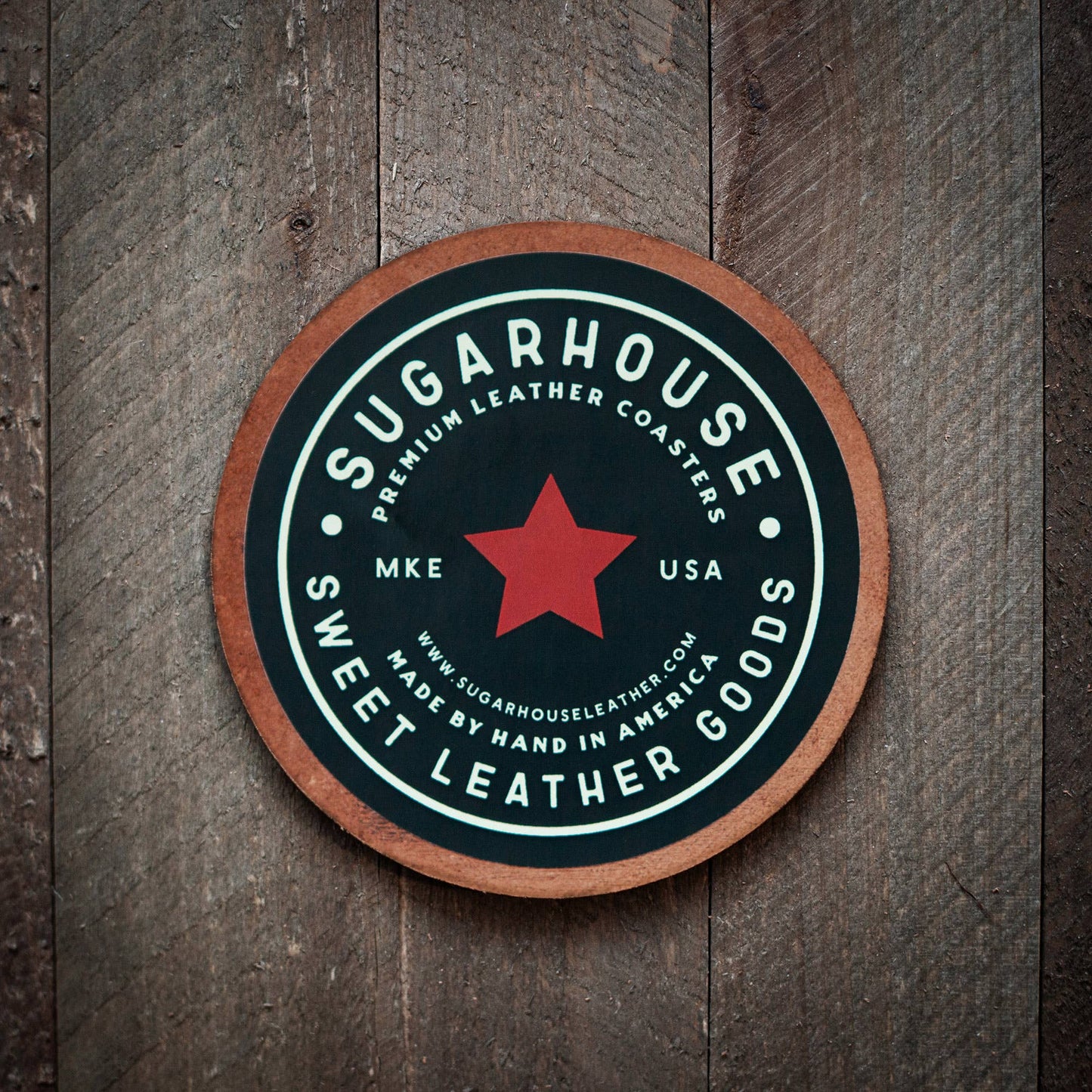 Racehorse Leather Coaster