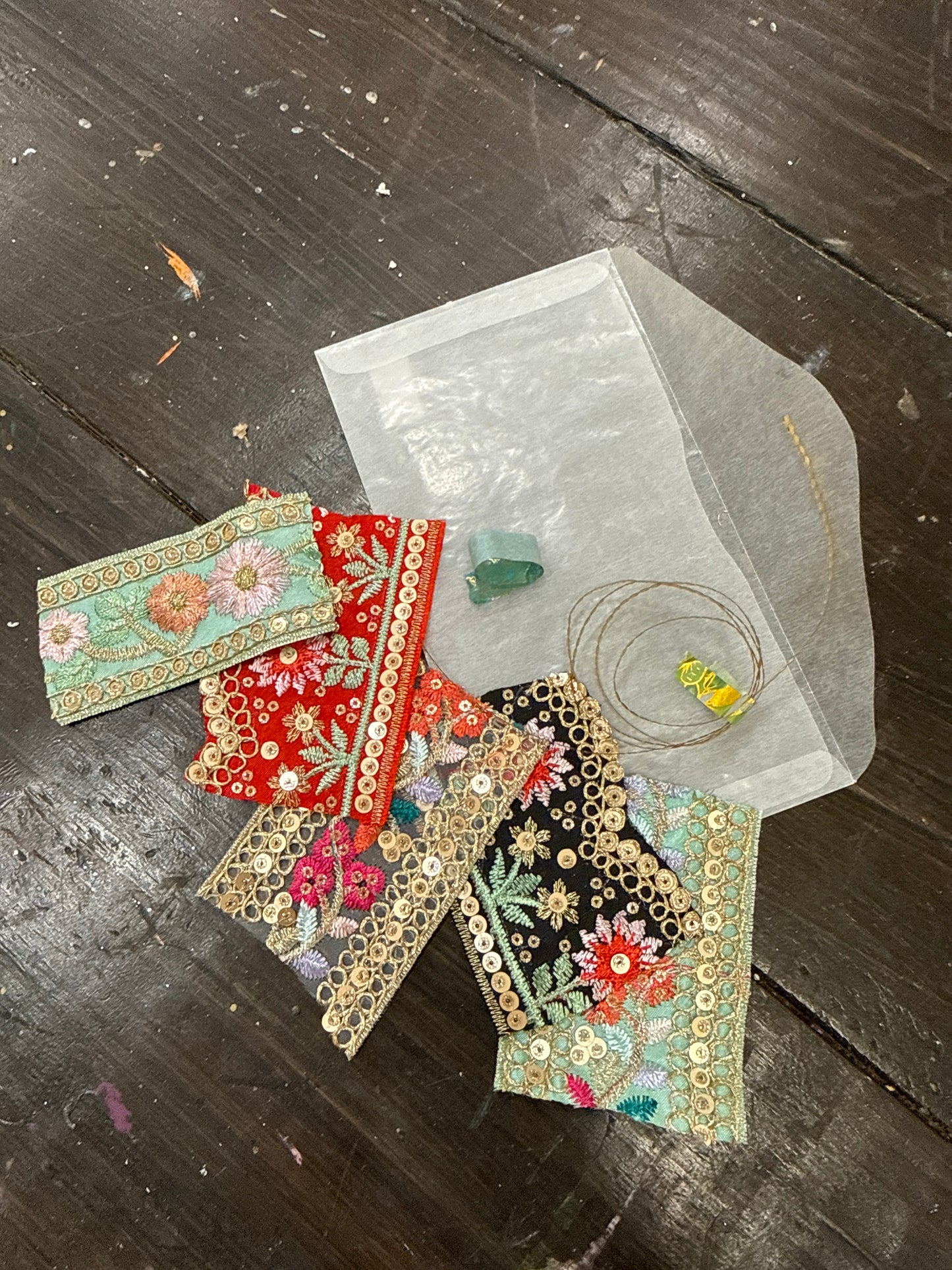 Beaded Fabric Samples
