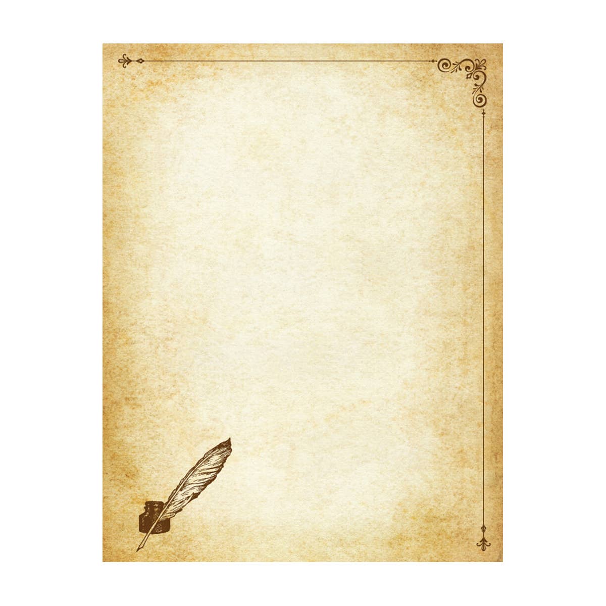 Printed Parchment Stationery Pack - 8 1/2x11" -20 sheets