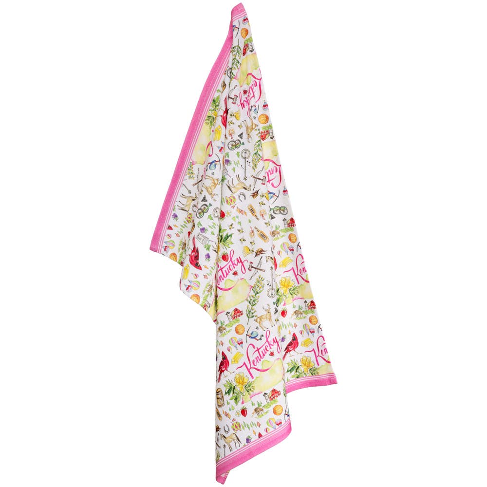 Tea Towels KY Kentucky State Collection 28" Cotton