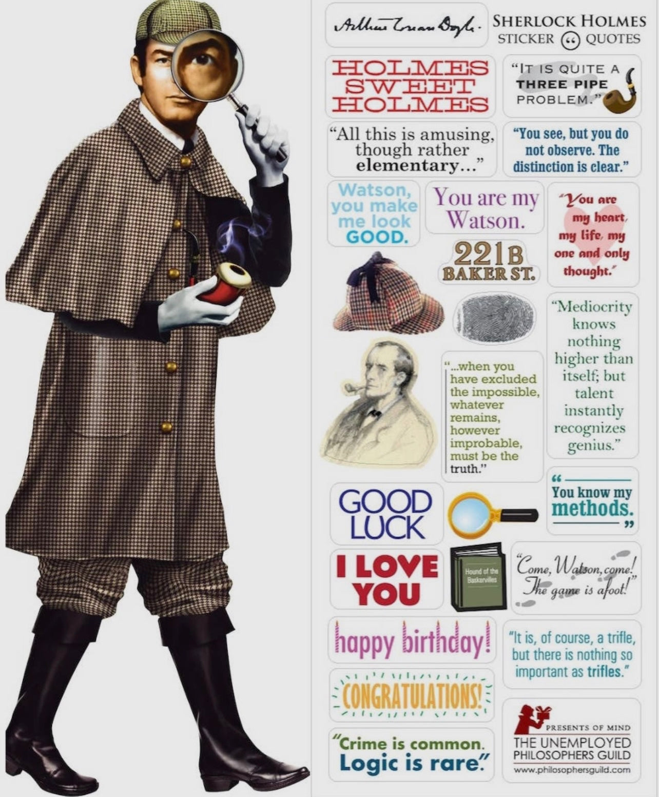 Sherlock Holmes Note Card