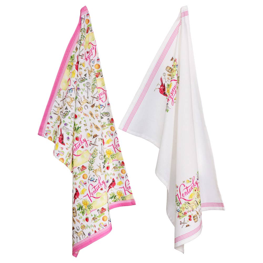 Tea Towels KY Kentucky State Collection 28" Cotton