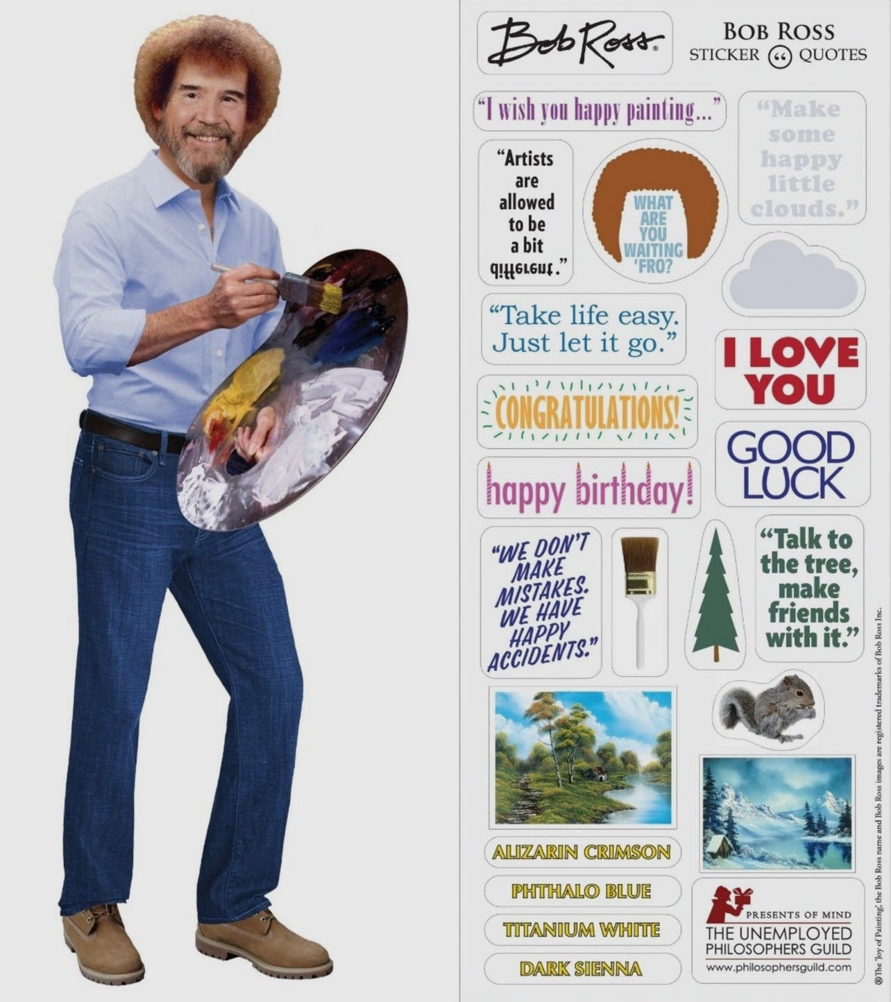 Bob Ross Note Card