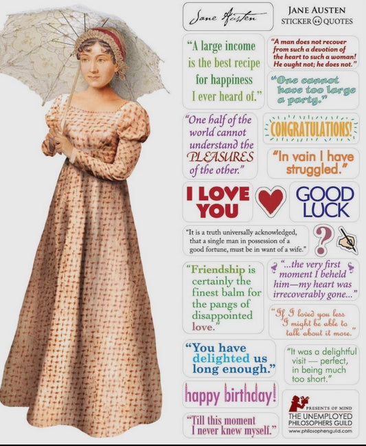 Jane Austen Note Card
