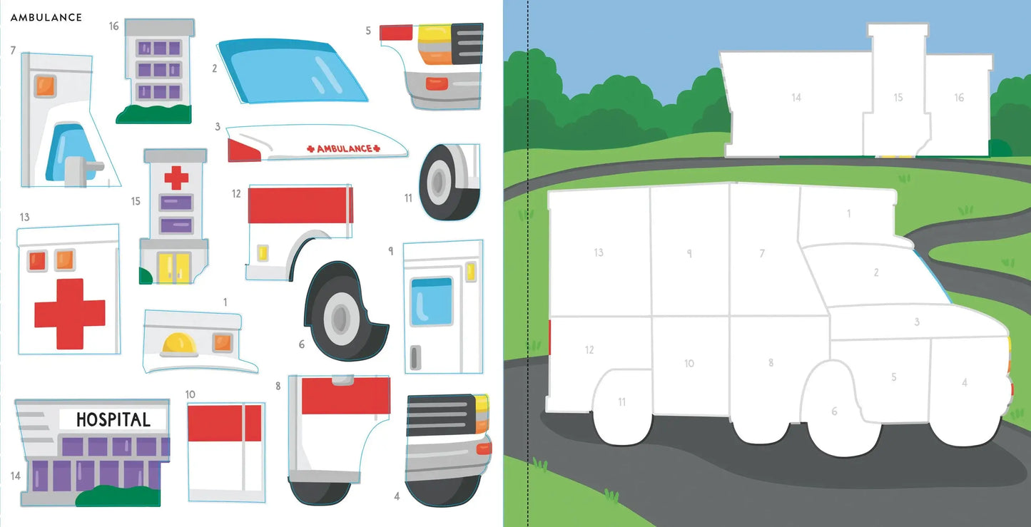 My First Color-By-Sticker Book - Cars, Trucks, & Trains