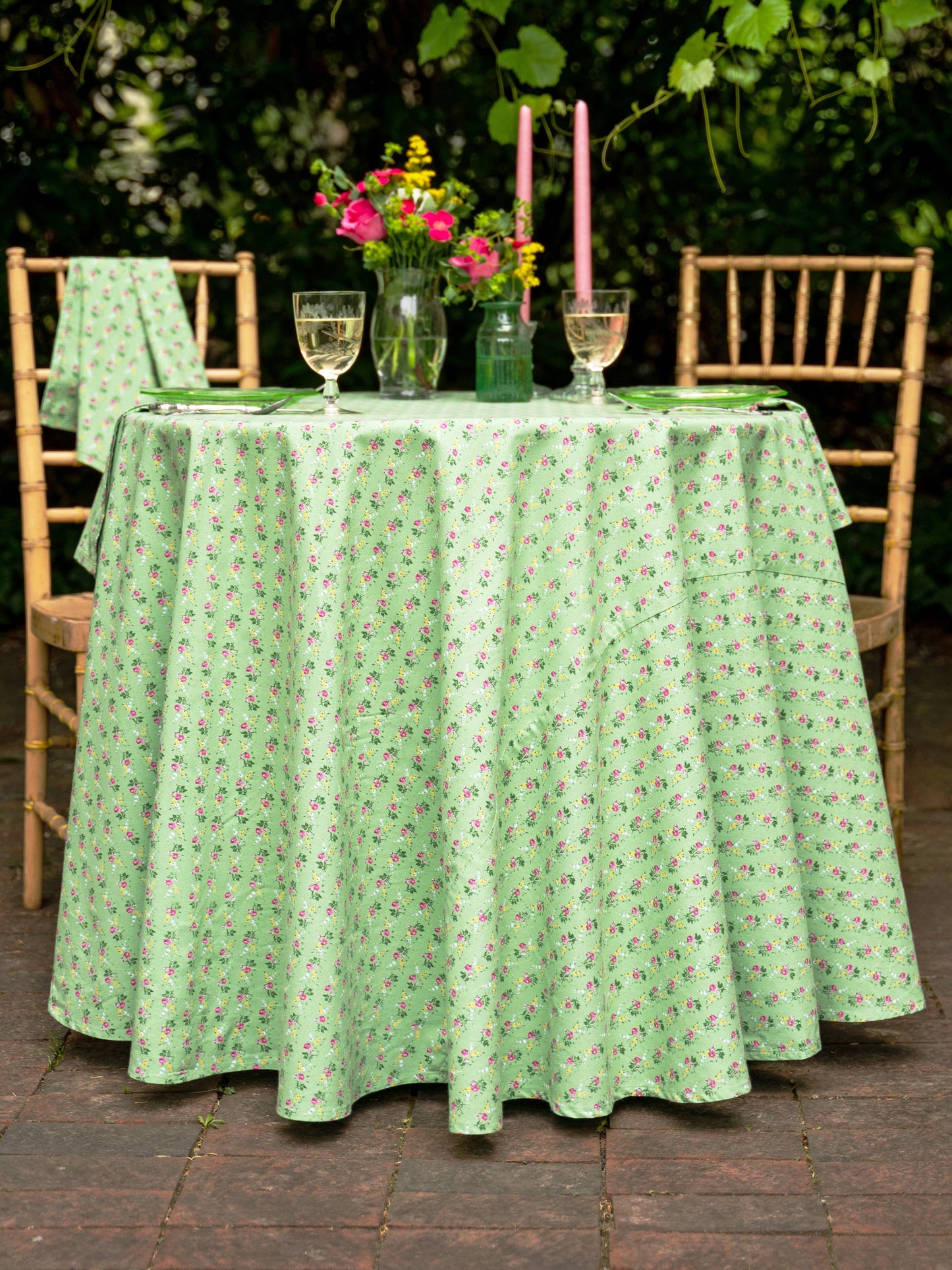 Felicity Fleur Round Tablecloth