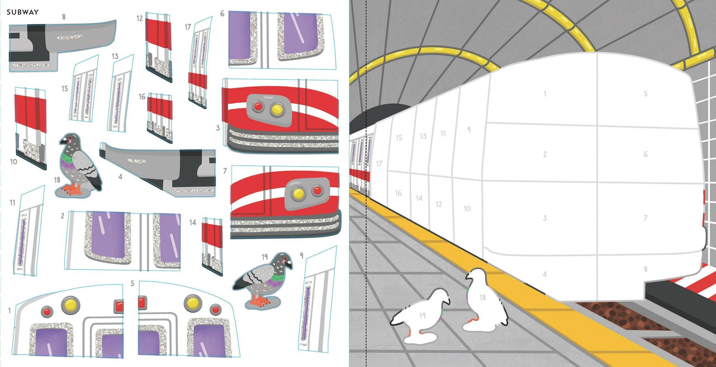 My First Color-By-Sticker Book - Cars, Trucks, & Trains