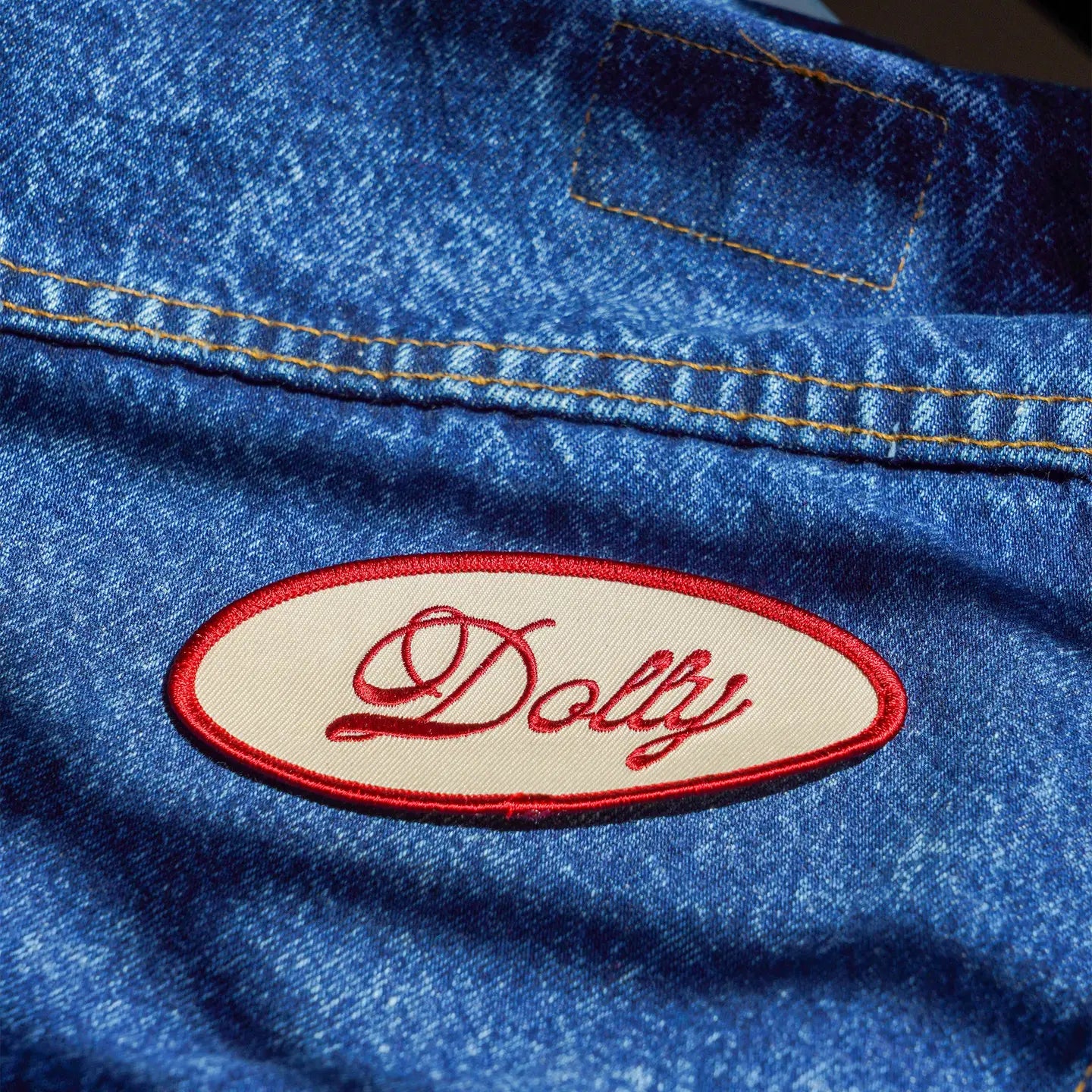 Dolly Name Badge Embroidered Patch