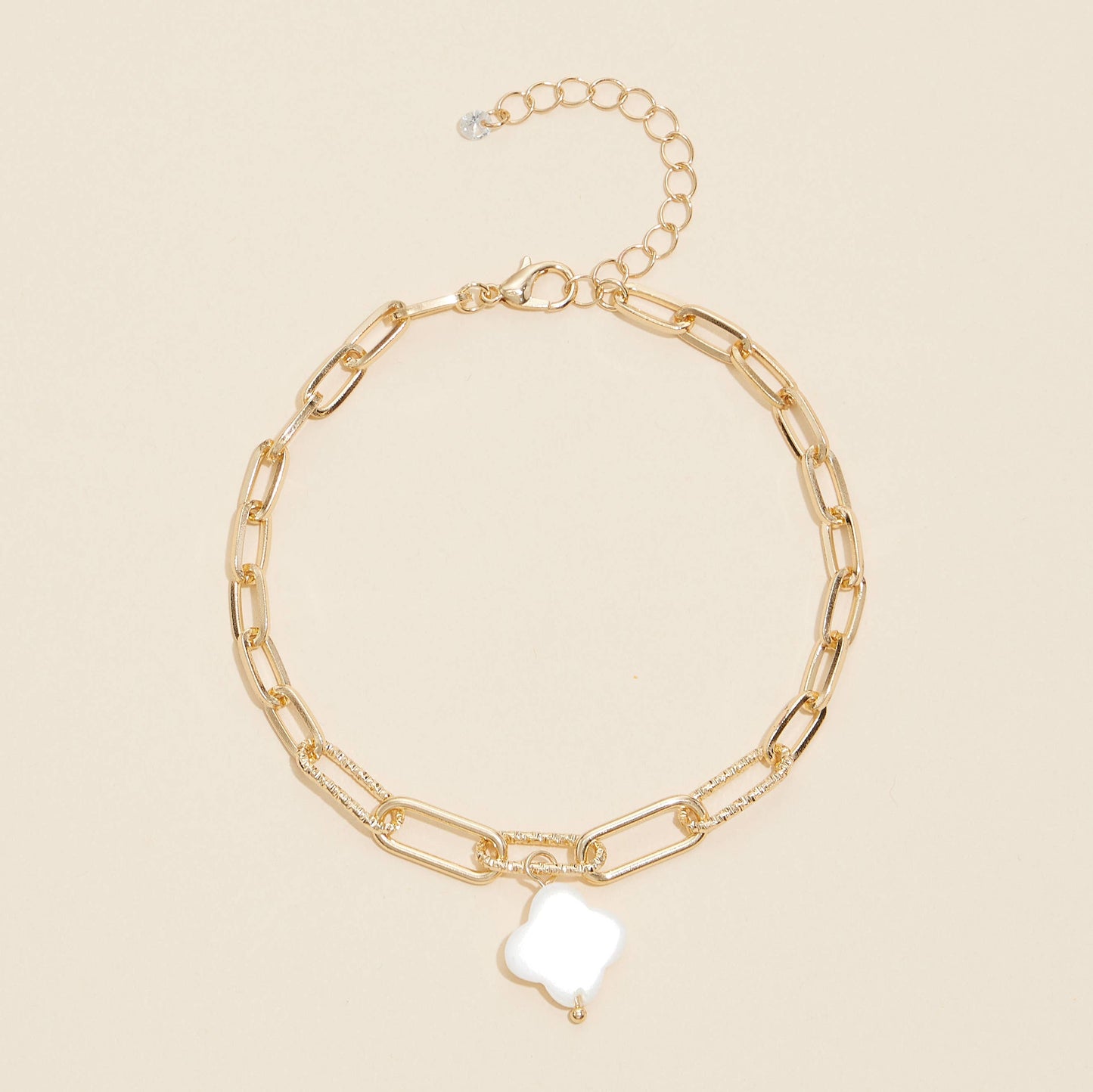 MOP Charm Chain Linked Anklet
