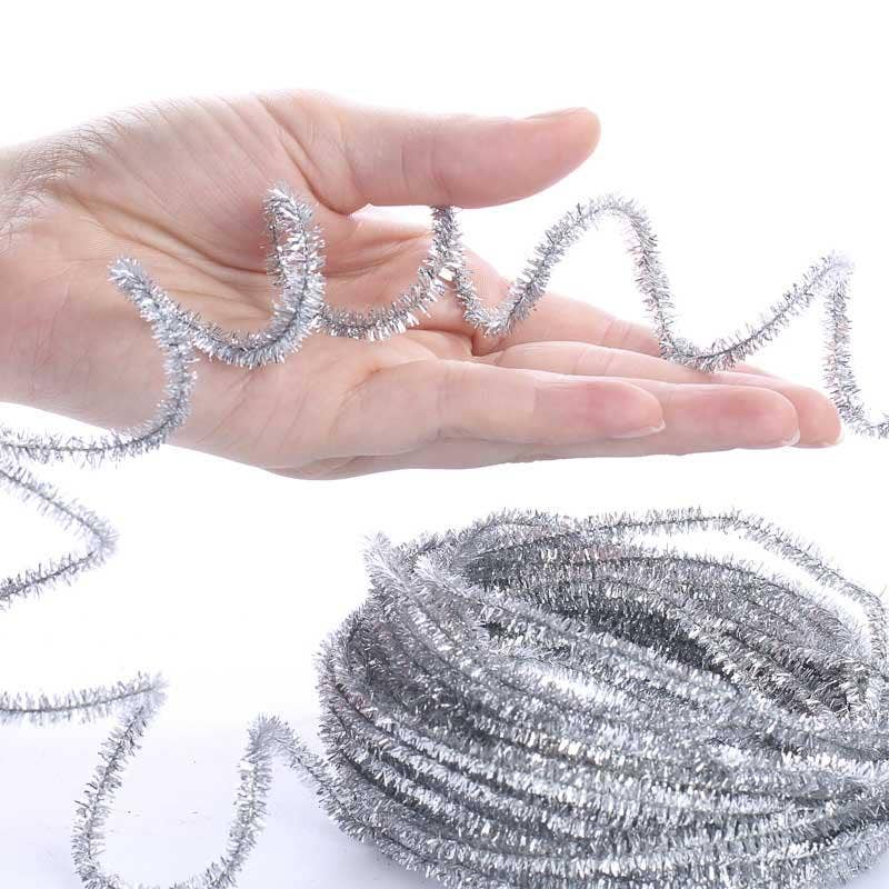 10 Yards Tinsel Skinny Wired Cord Garland
