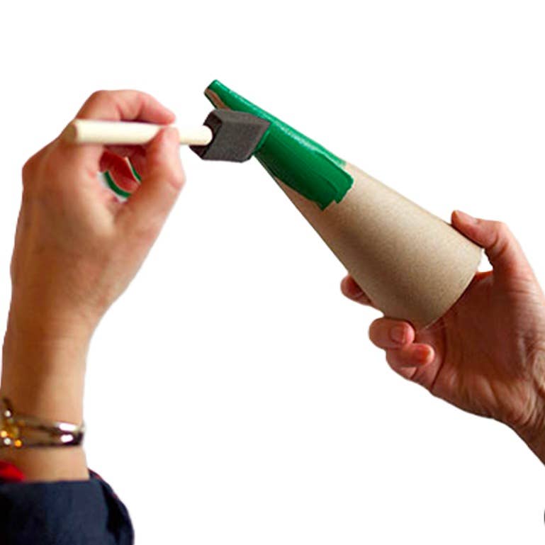 6-3/4"H x 2-3/4" dia - Fiberboard Cardboard Craft Cone