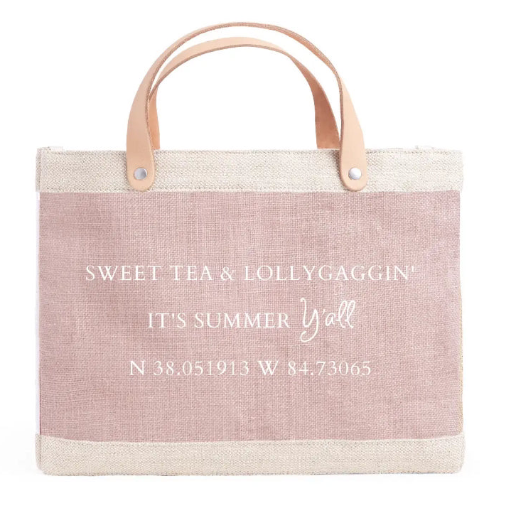 Sweet Tea and Lollygaggin Market Bag