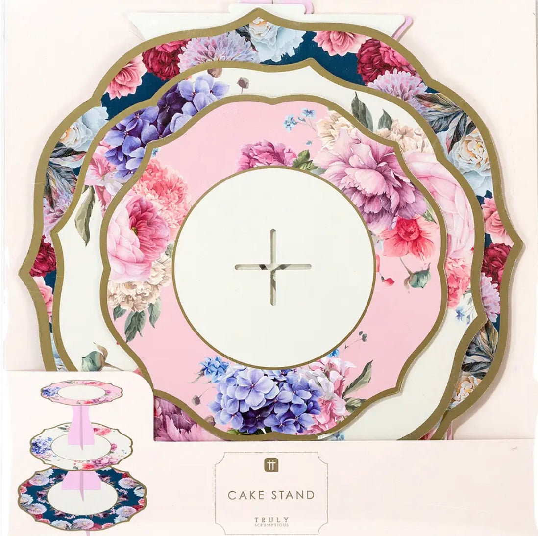 Tea Party Floral Cake Stand