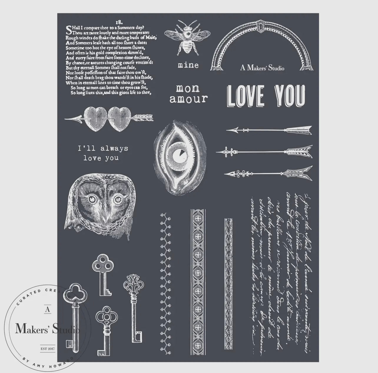 Makers Studio Adhesive Mesh Stencils
