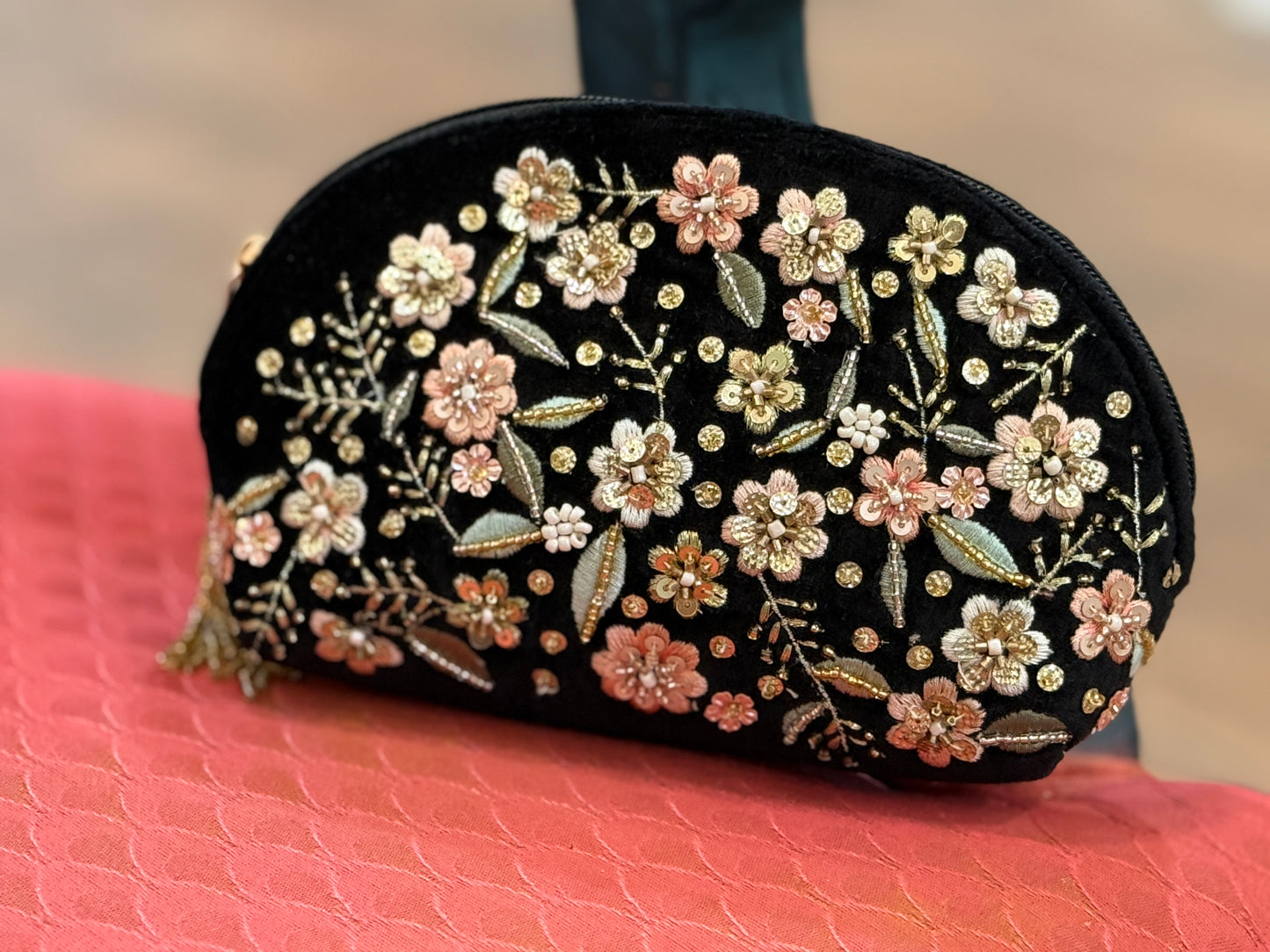 Beaded Black Bag