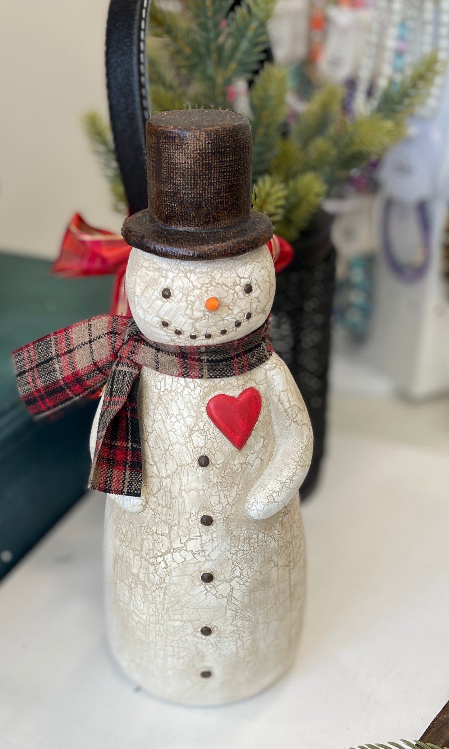 Cozy Snowman Figure