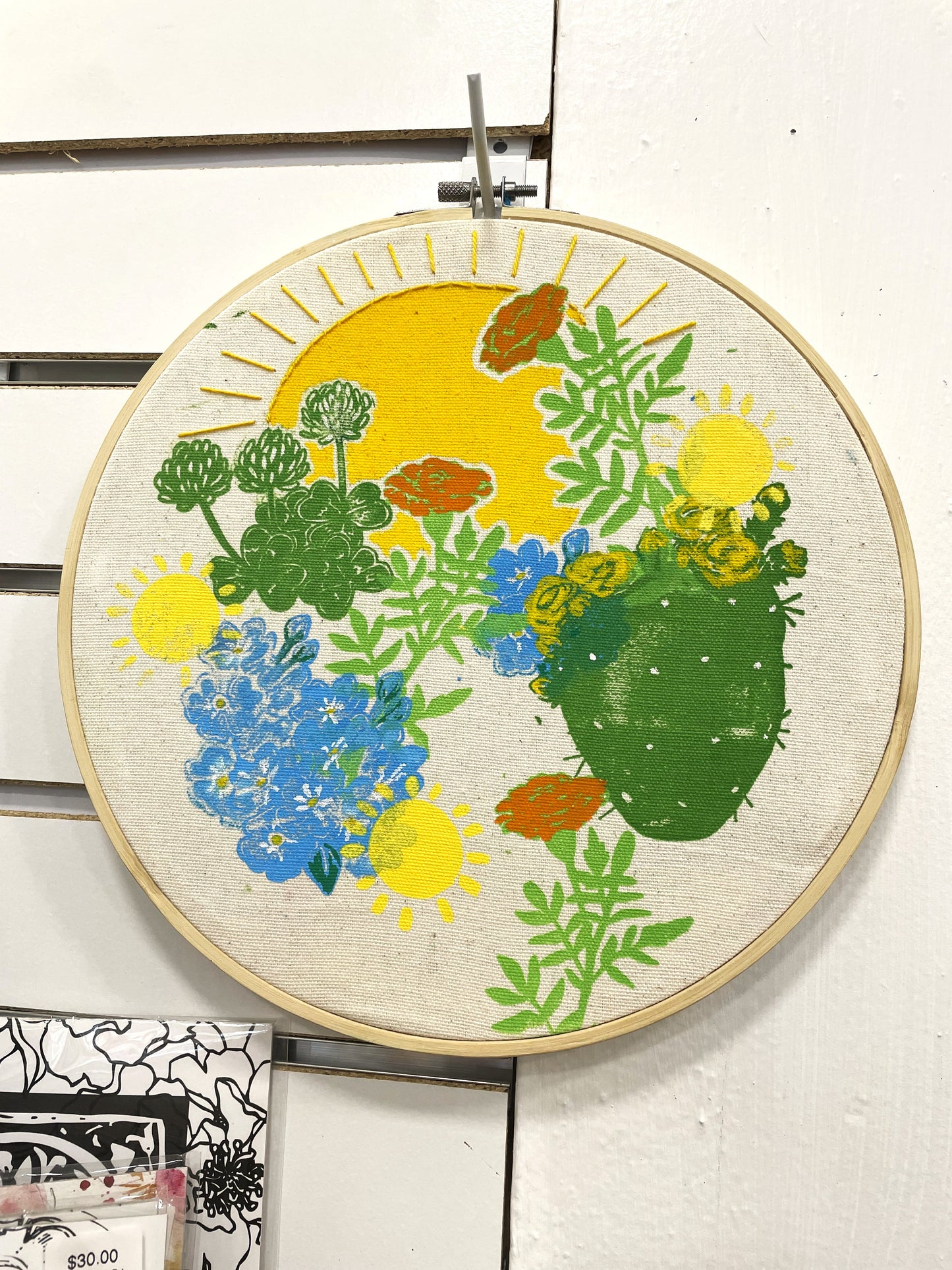 Mixed Media Floral Wall Art