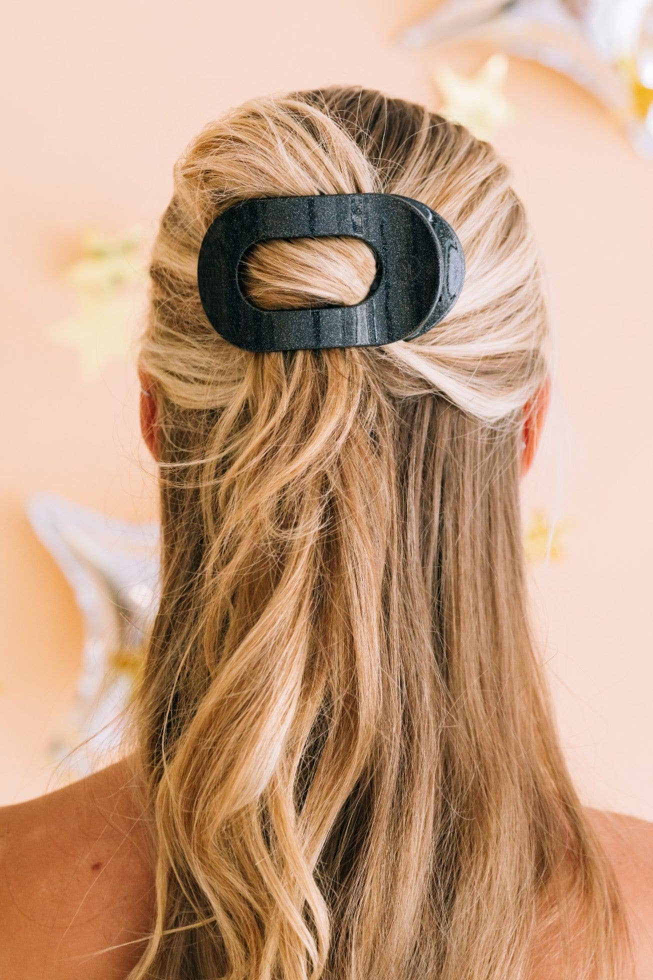 Midnight Magic Medium Round Flat Hair Clip