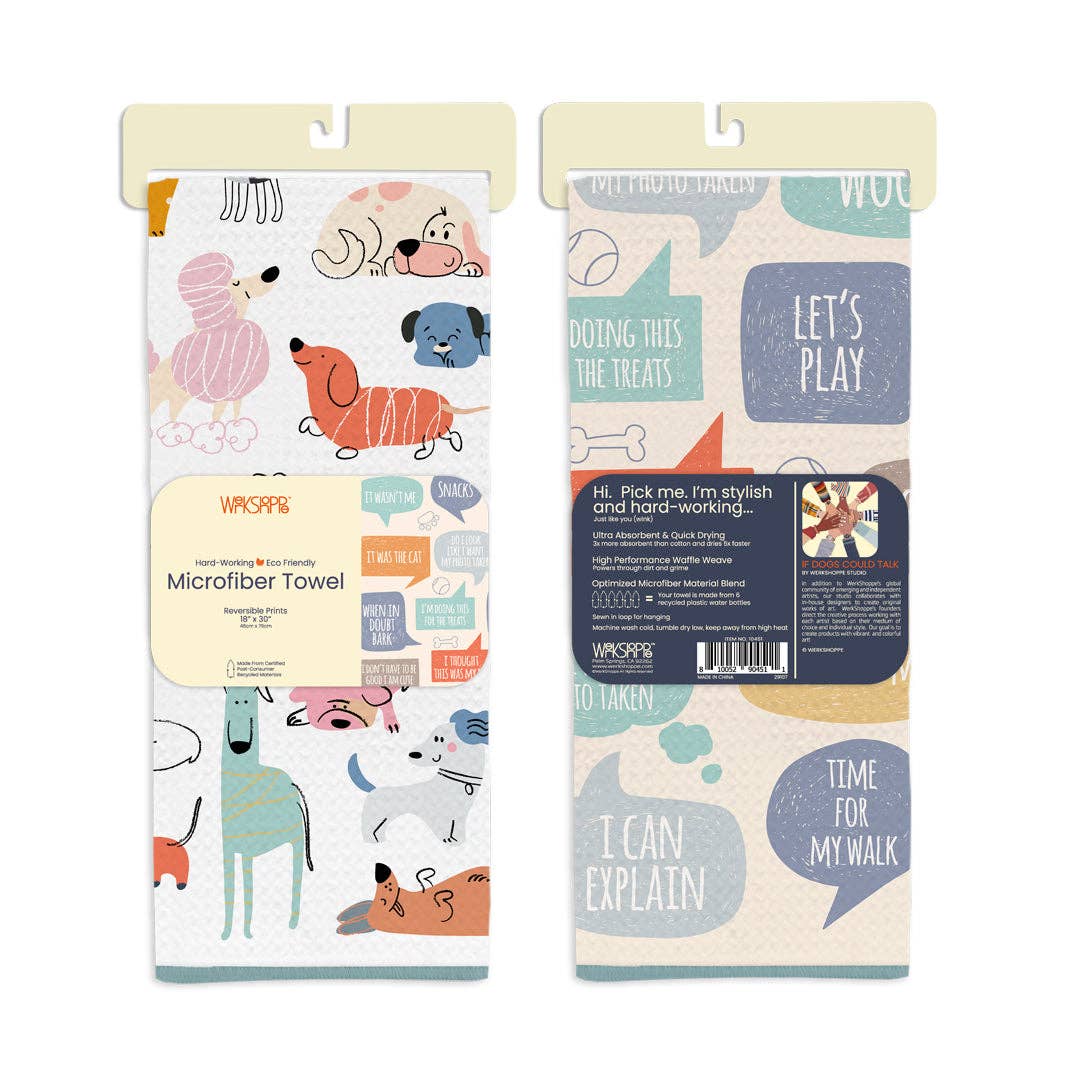 If Dogs Could Talk Microfiber Kitchen Towel SALE‼️