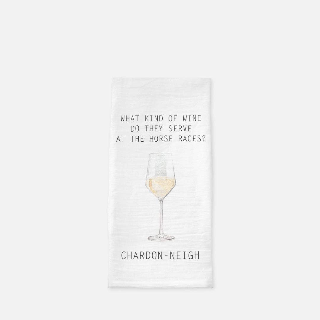 Chardon-NEIGH Kentucky Derby Tea Towel