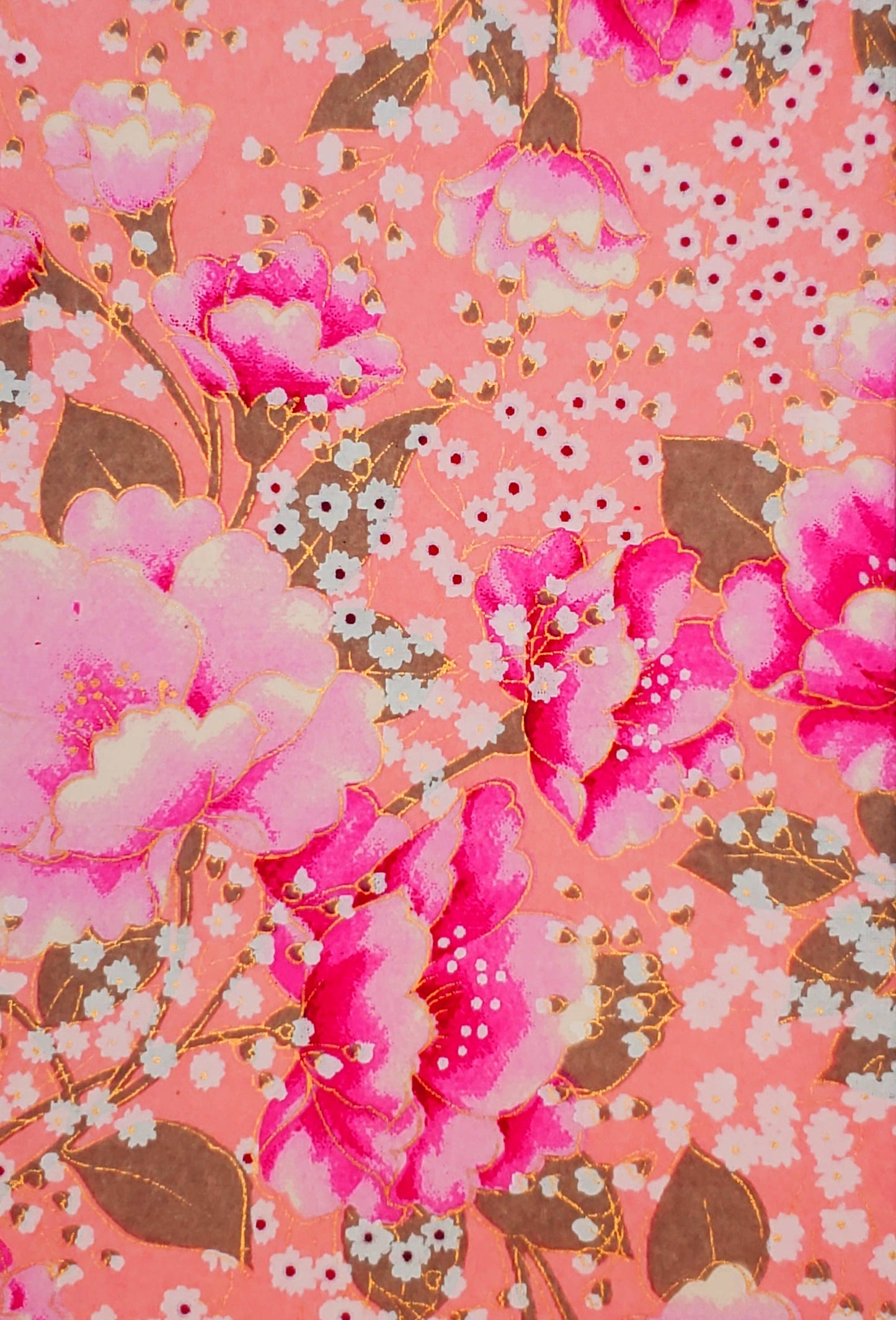 Yuzenshi: Peach w/ Pink Flowers