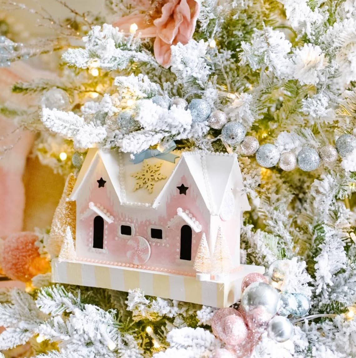 Premade Paper Mache House - 9" x 4" x 6"