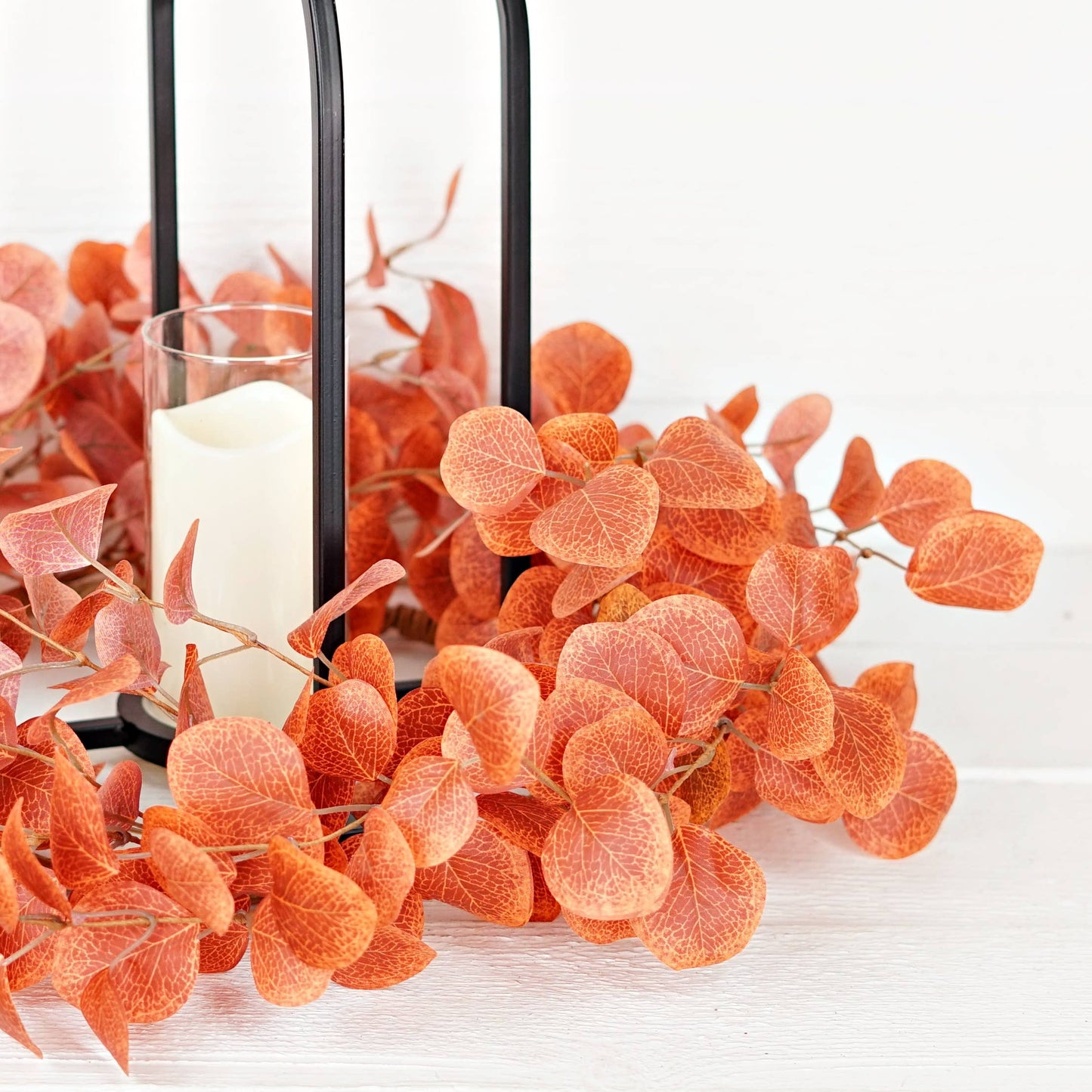 530300- 24in(10.5) Wreath-Autumn Silver Dollar Leaves