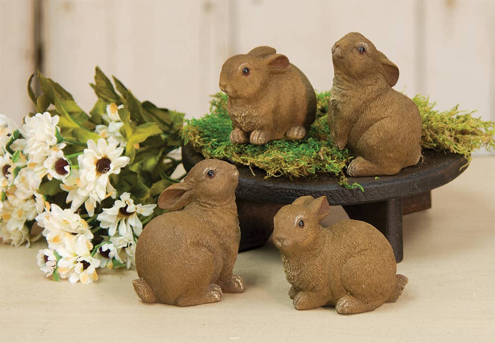 Brown Resin Bunny