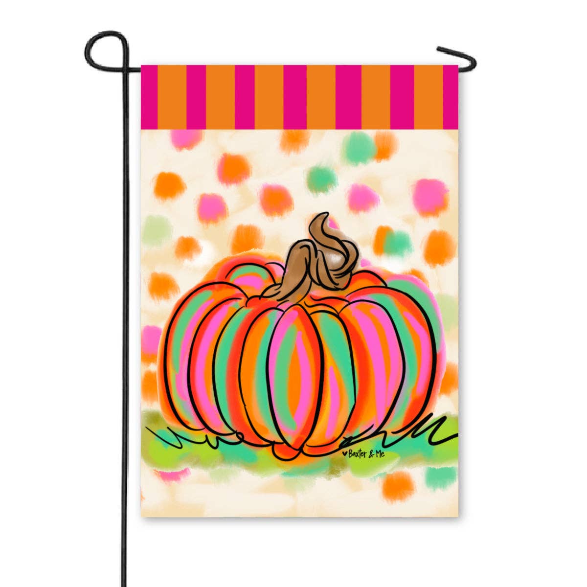 Rainbow Patch Pumpkin Garden Flag SALE‼️