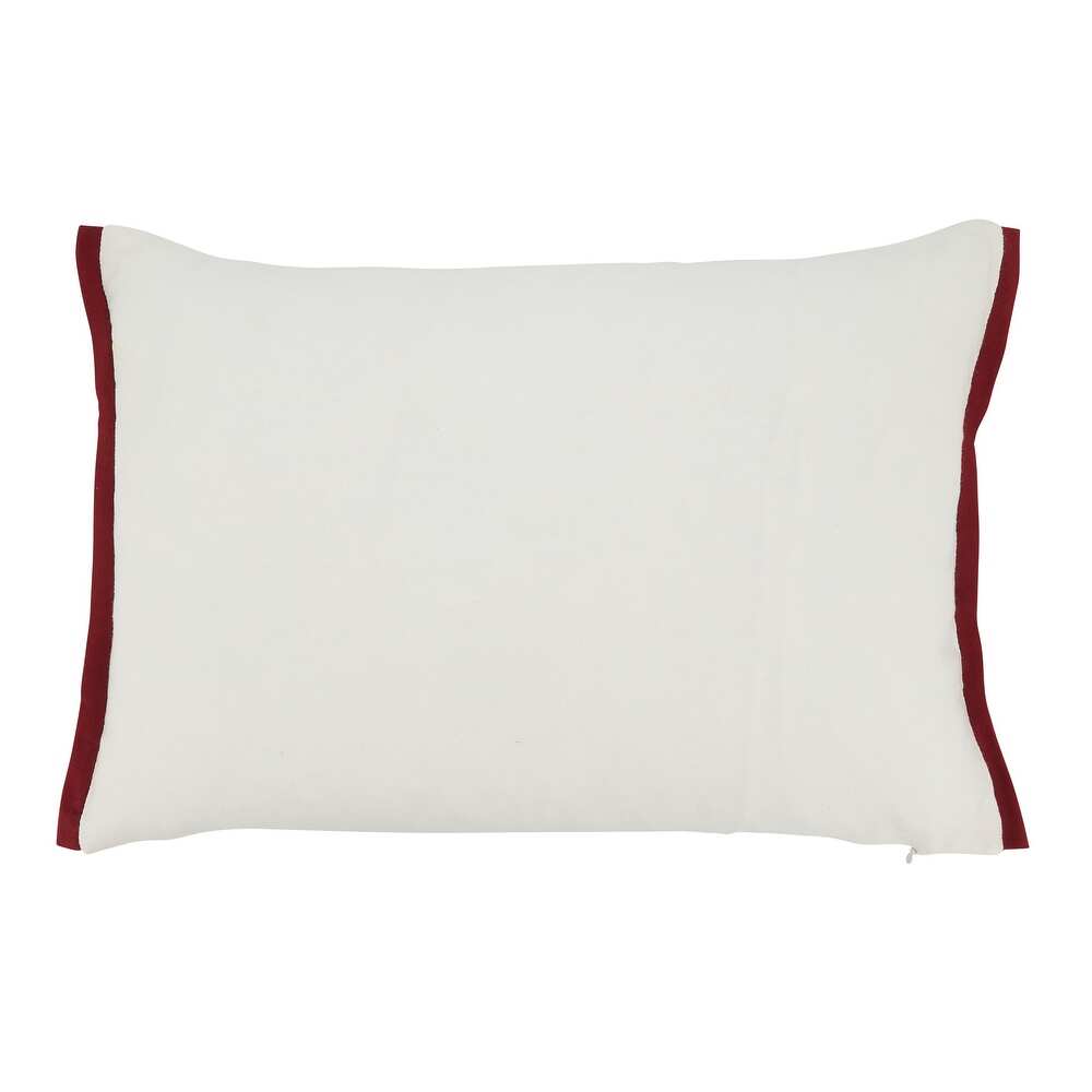 Pom Pom Christmas Trees 14"x20" Throw Pillow