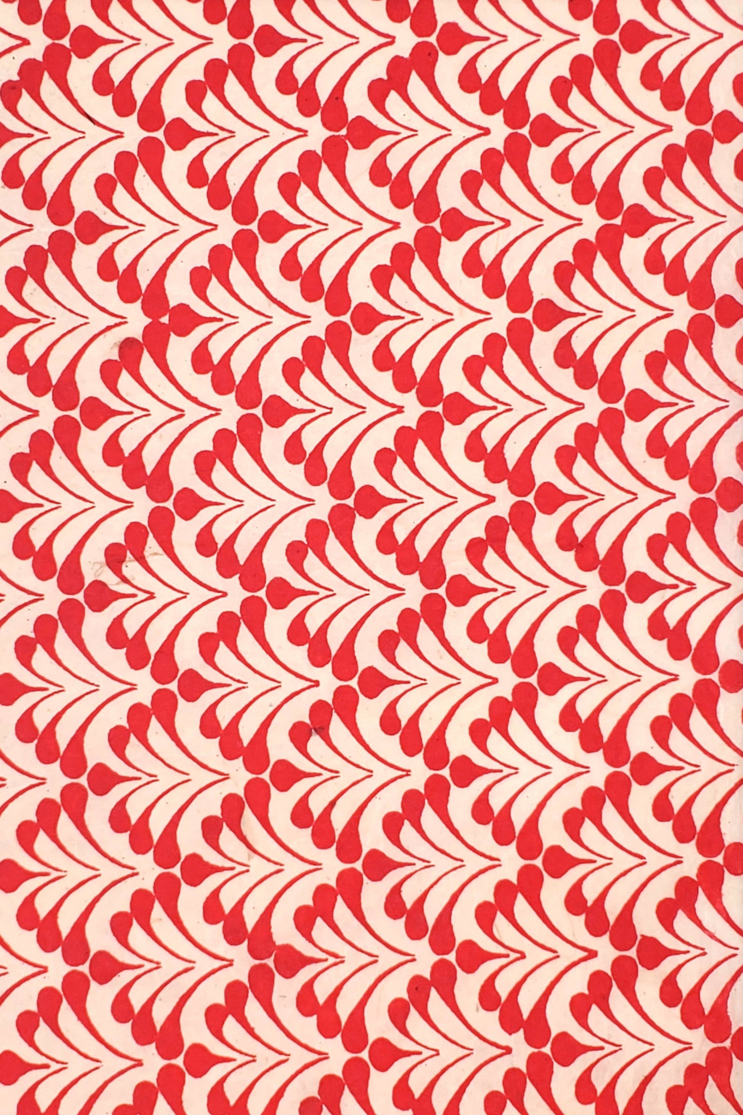 Lokta Peacock, Red On Natural