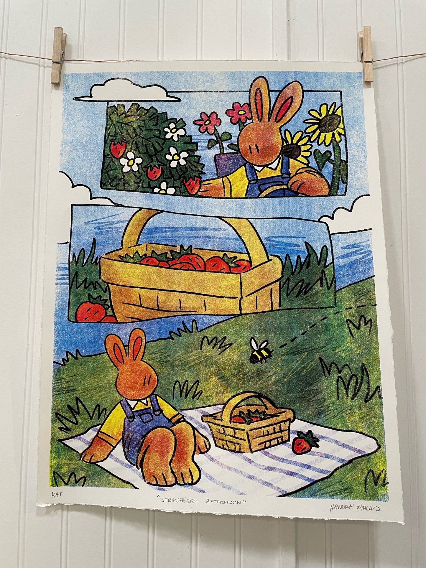 Strawberry Afternoon - Art Print