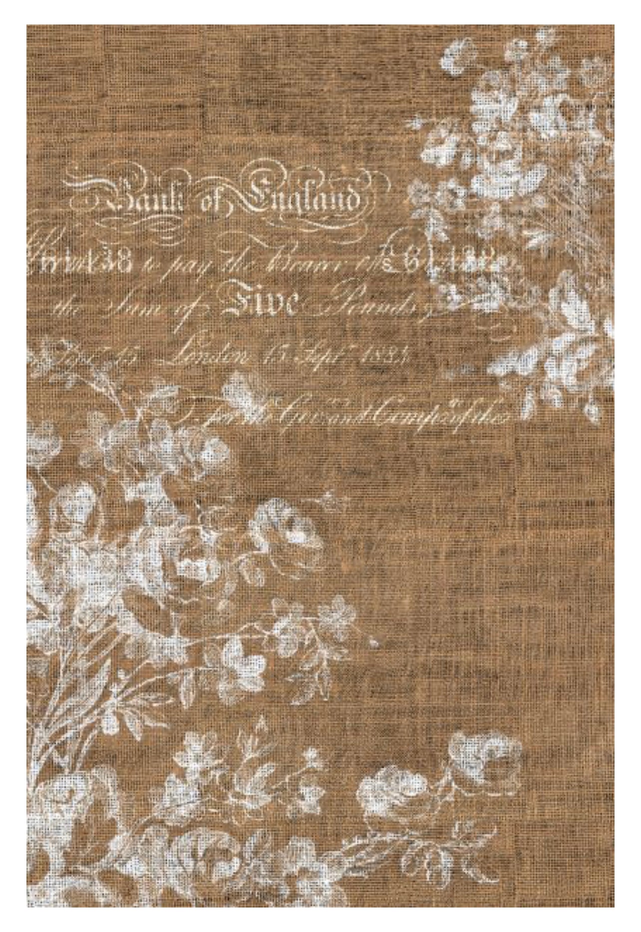 Floral Burlap Portrait