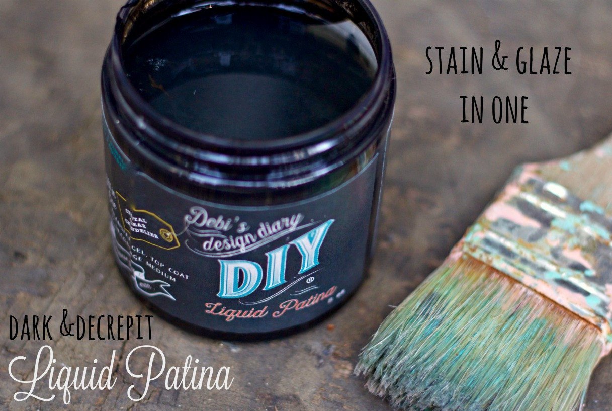 DIY Paint Finishes - Dark & Decrepit Liquid Patina