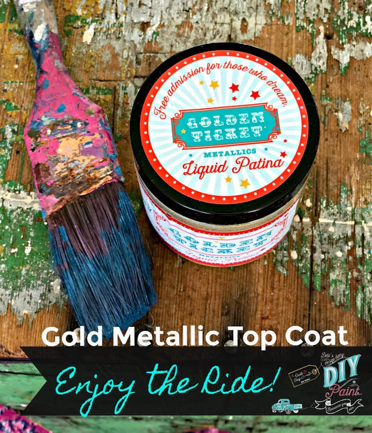 DIY Paint Gold Liquid Patina AKA Golden Ticket