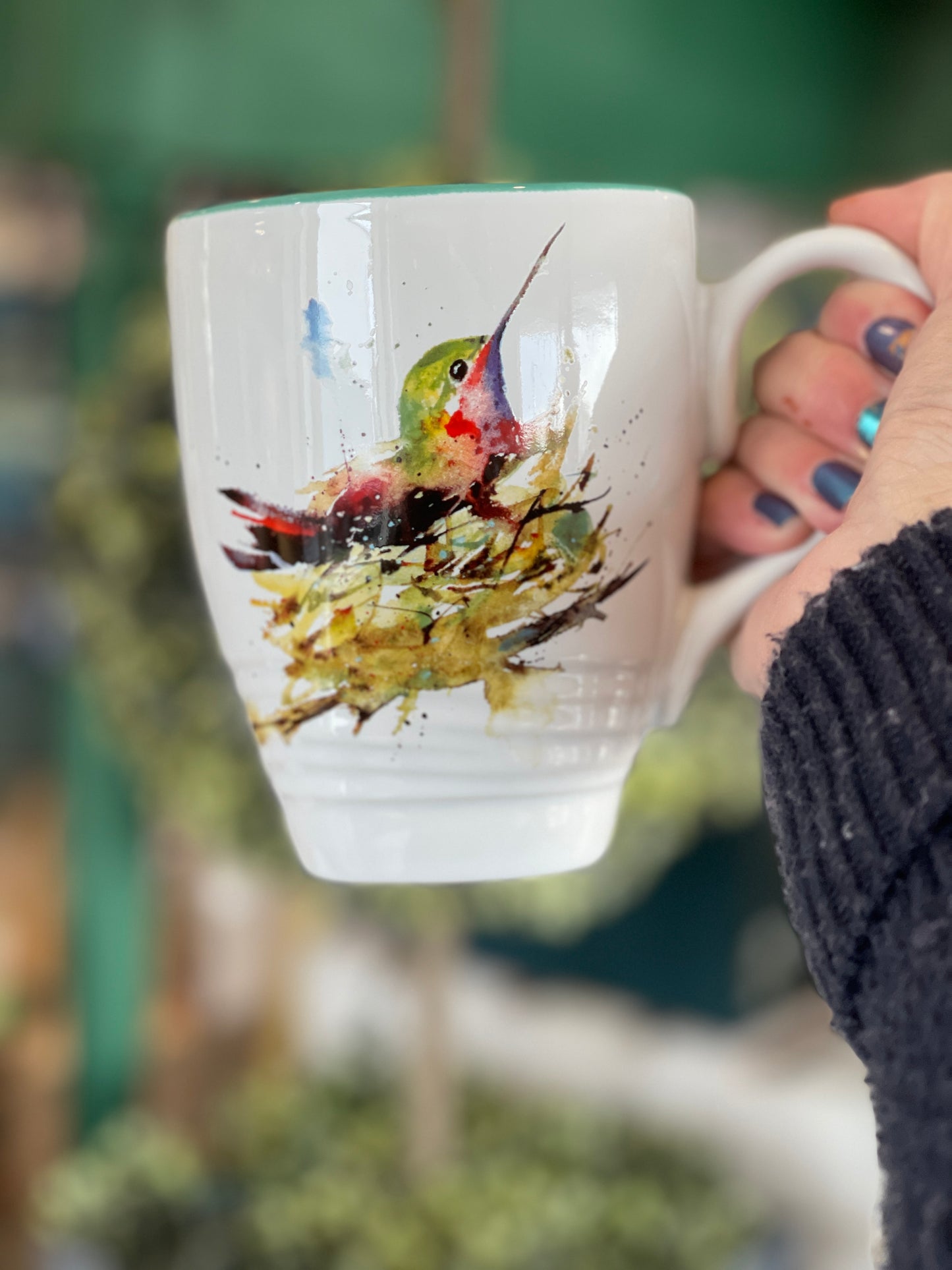Hummingbird Boho Coffee Mug