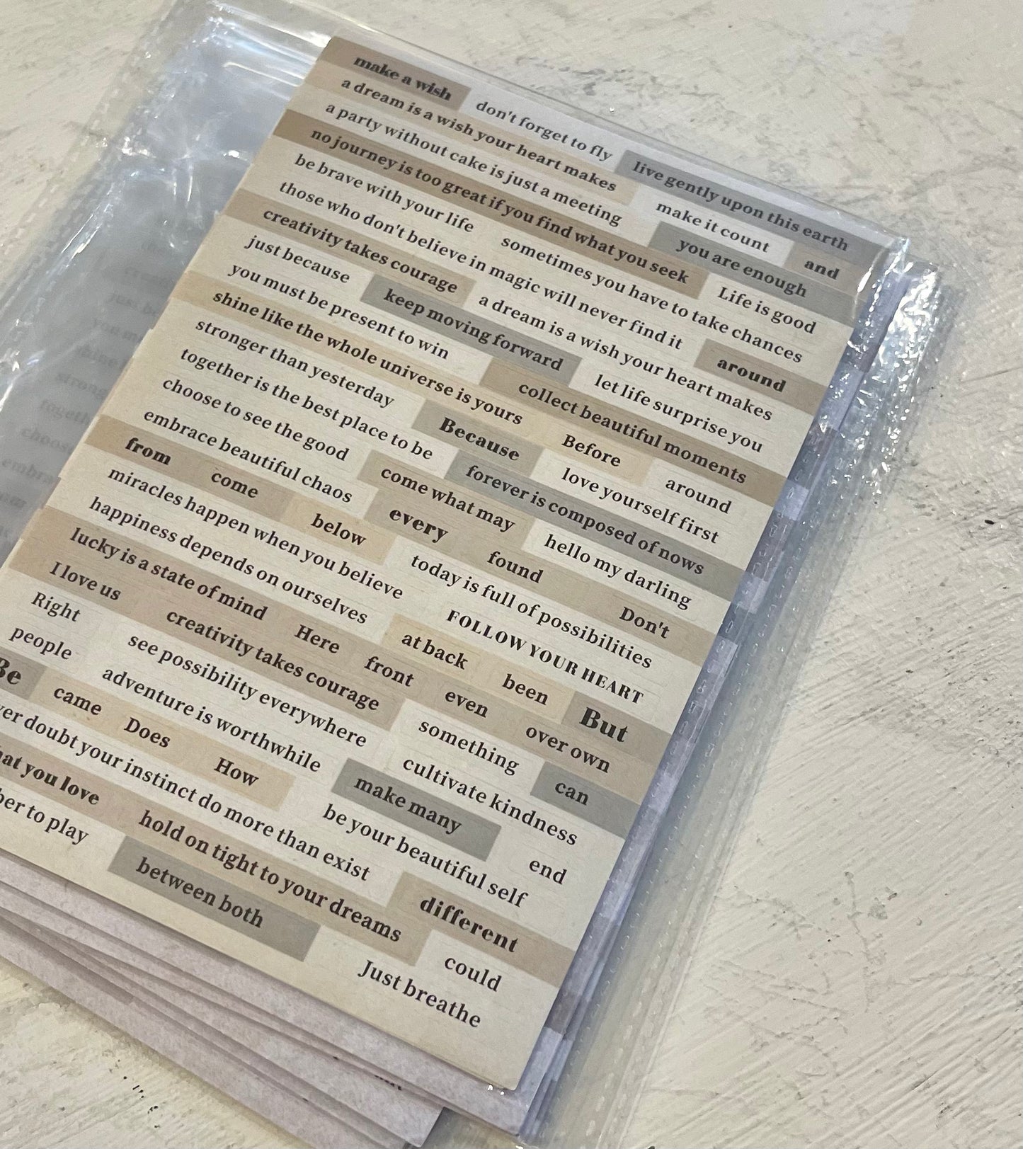Phrase stickers
