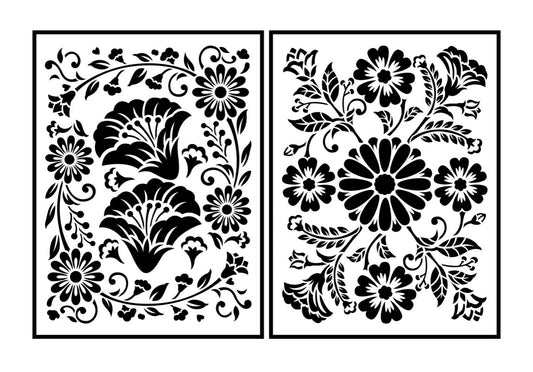 Folklorico Floral JRV Stencil