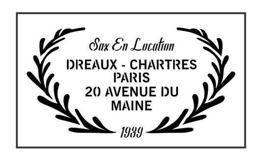 Dreaux Chartres JRV Stencil
