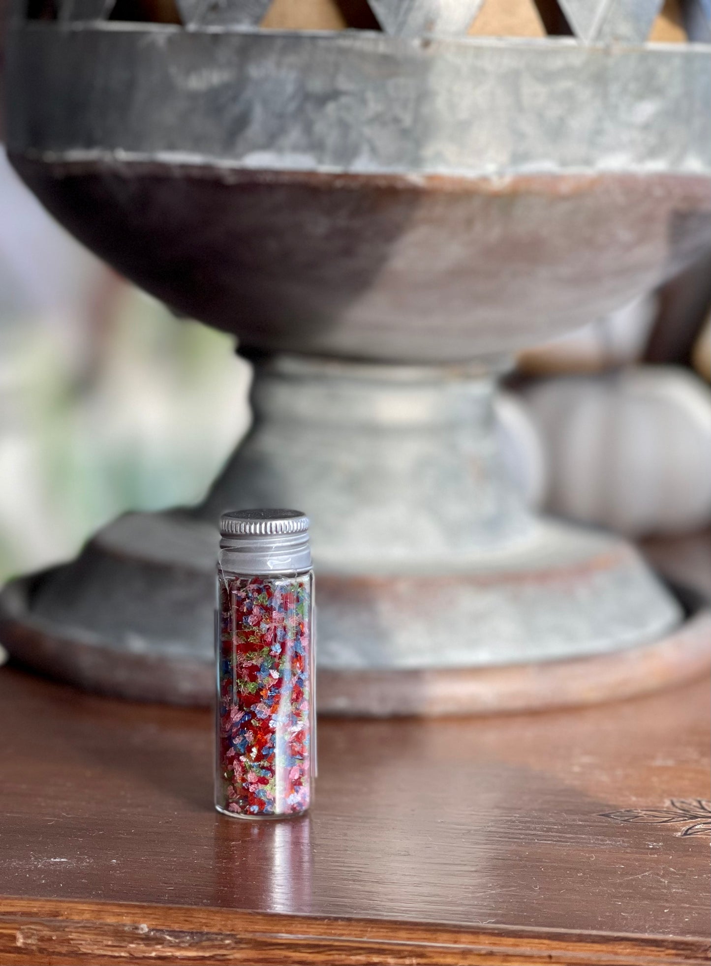 German Glass Glitter Pastel Beach