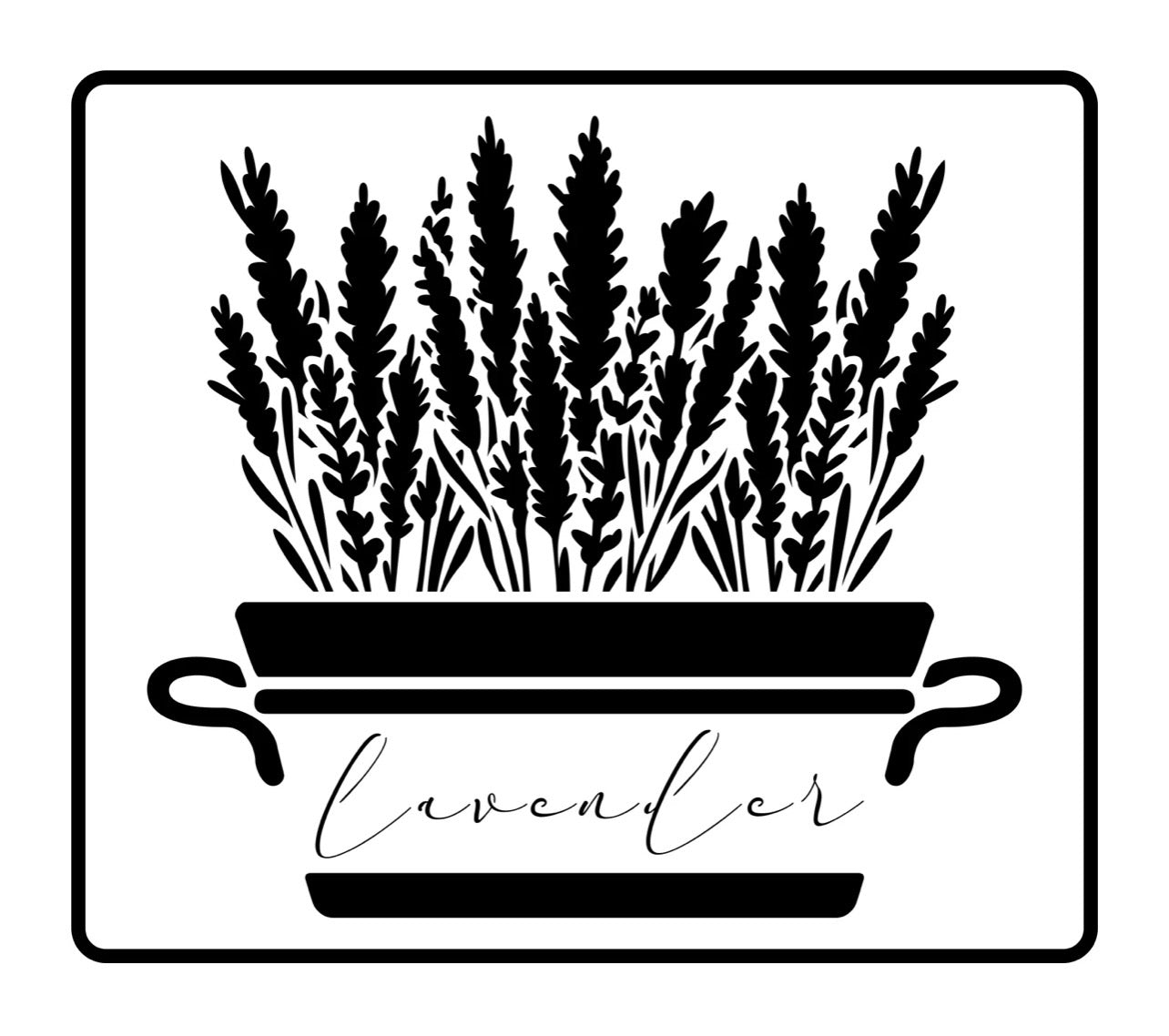 Large Lavender JRV Stencil