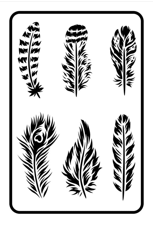 Feathers JRV Stencil