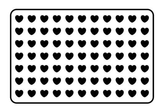 Hearts JRV Stencil