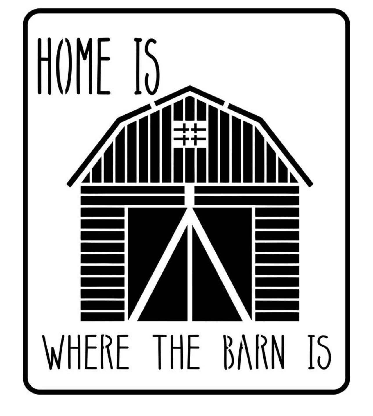Barn JRV Stencil