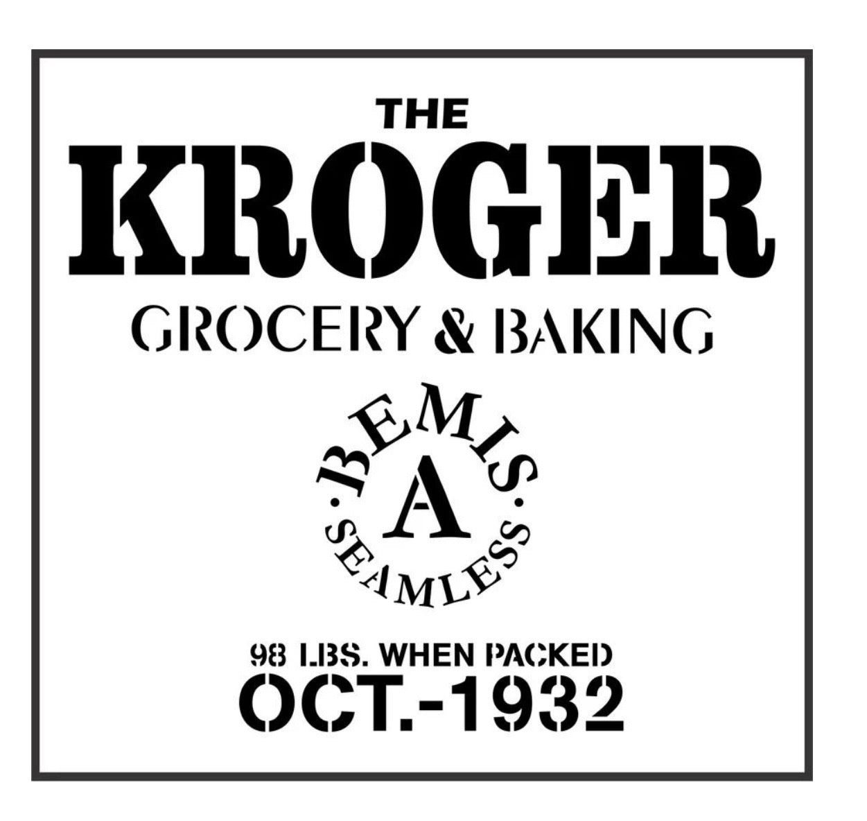 Kroger JRV Stencil