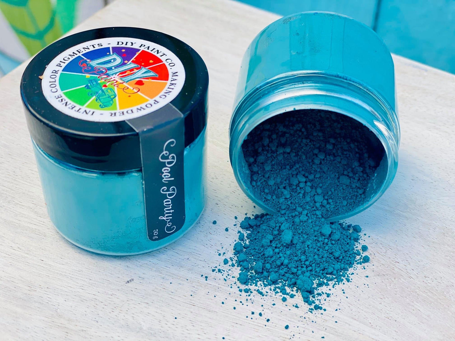 DIY Paint Making Powder - Pool Party