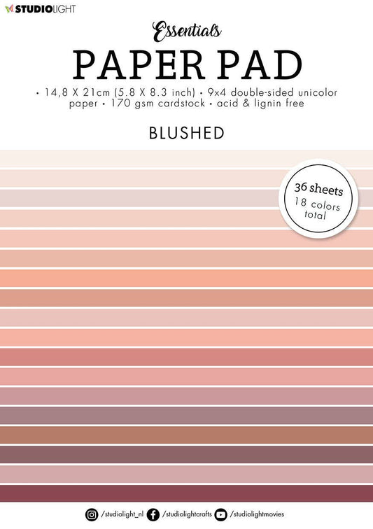 SL Paper Pad Double Sided Unicolor Blushed Essentials 148x210x9mm 36 SH nr.52