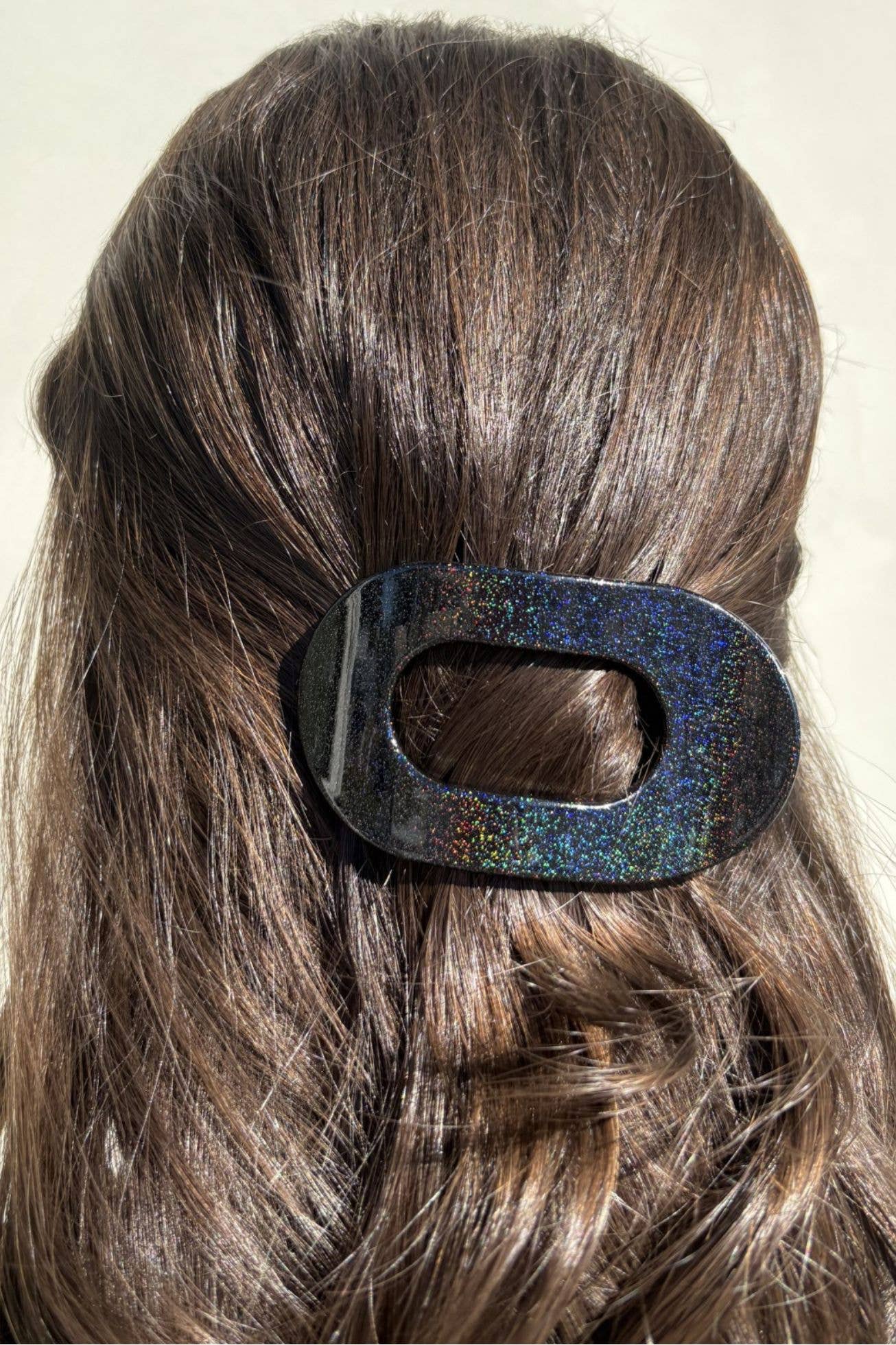 Midnight Magic Small Round Flat Hair Clip