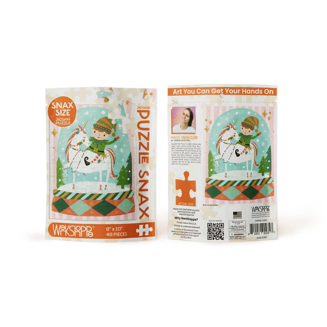 Magic Snow Globe | 48 Piece Jigsaw Puzzle