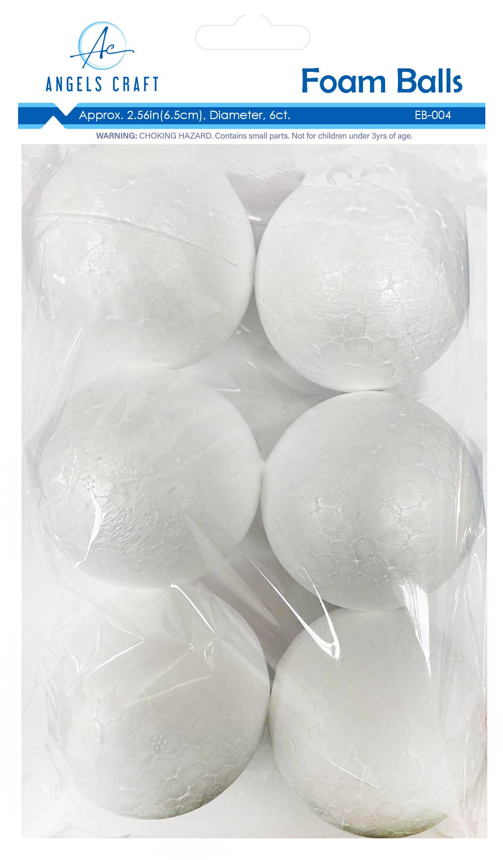 Foam Balls, Assorted Sizes 1"-7", white